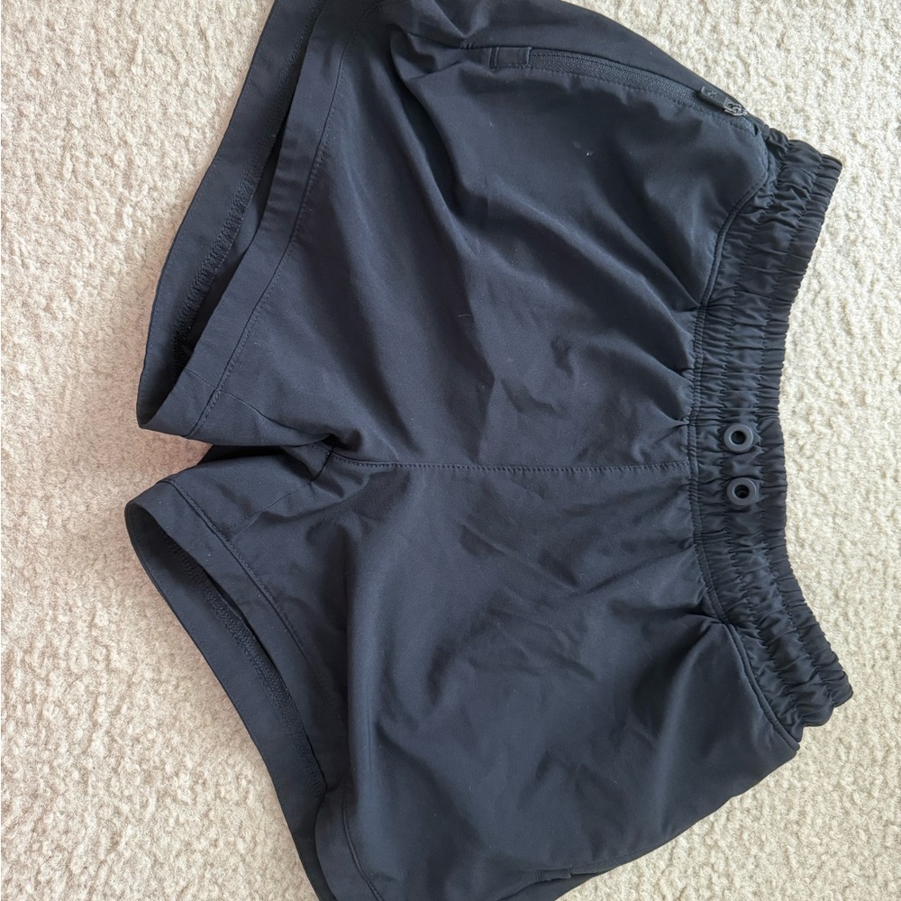 Athleta Black Athletic Shorts with Elastic Waistband